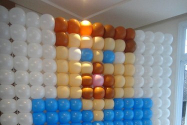 Painel com Balões Minecraft