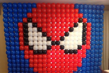 Painel com Balões Homem Aranha